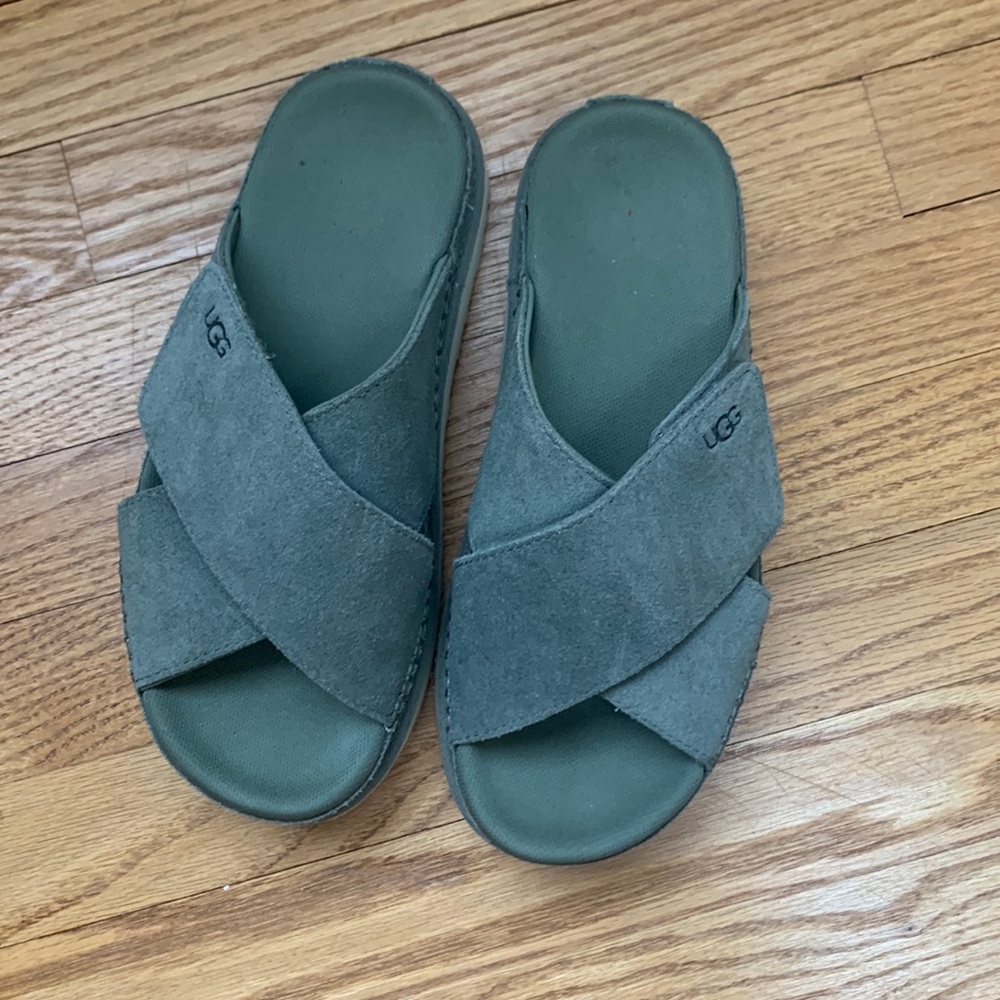 UGG green slides